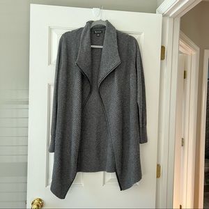 II Sisters gray sweater cardigan, size small